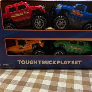 NWT Tough Truck Play Set - Red, Blue, Orange, Green
